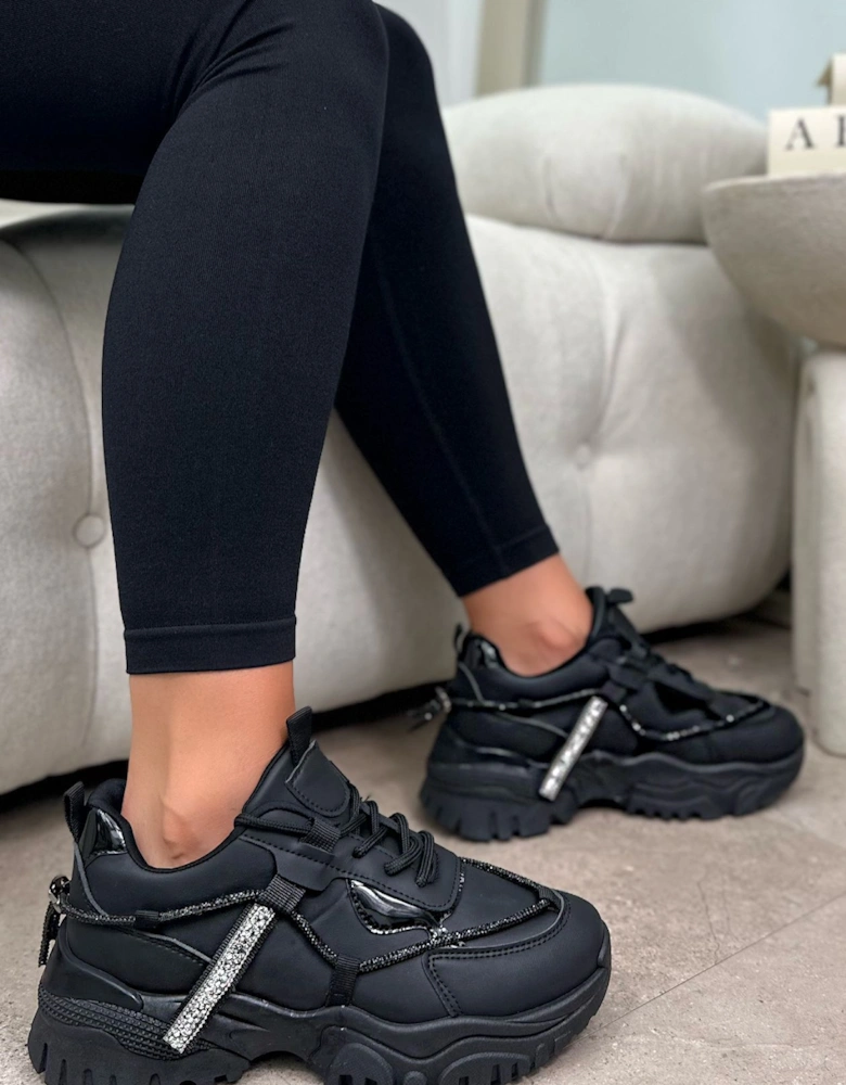 Crystal Panel Track Chunky Trainers Luxe Edition