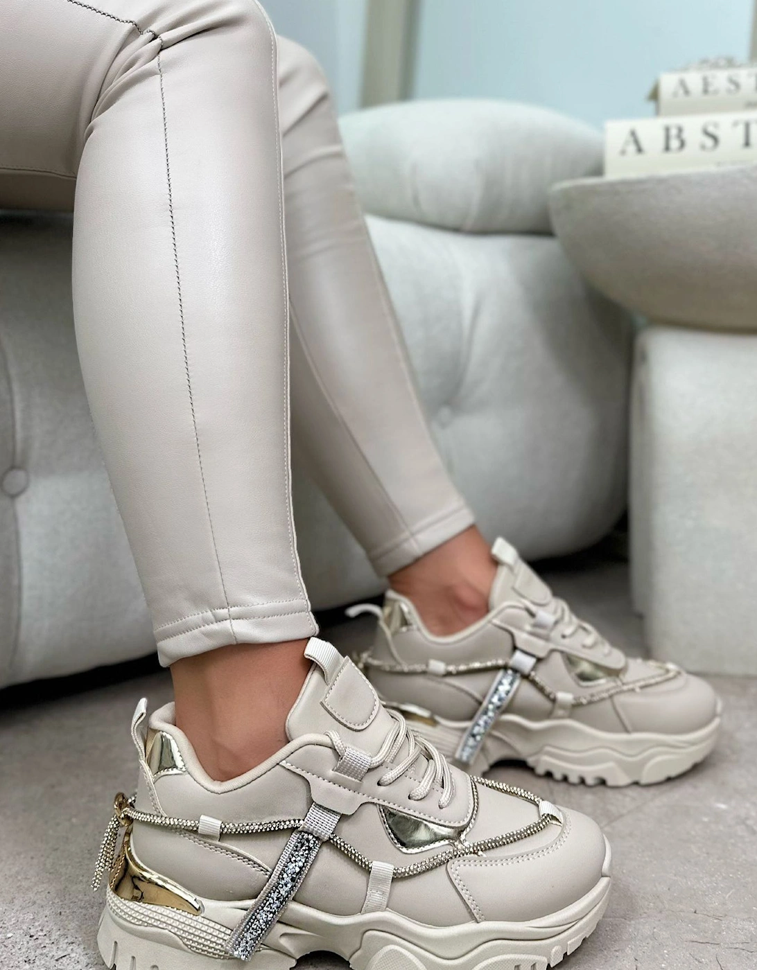 Crystal Panel Track Chunky Trainers Luxe Edition, 2 of 1