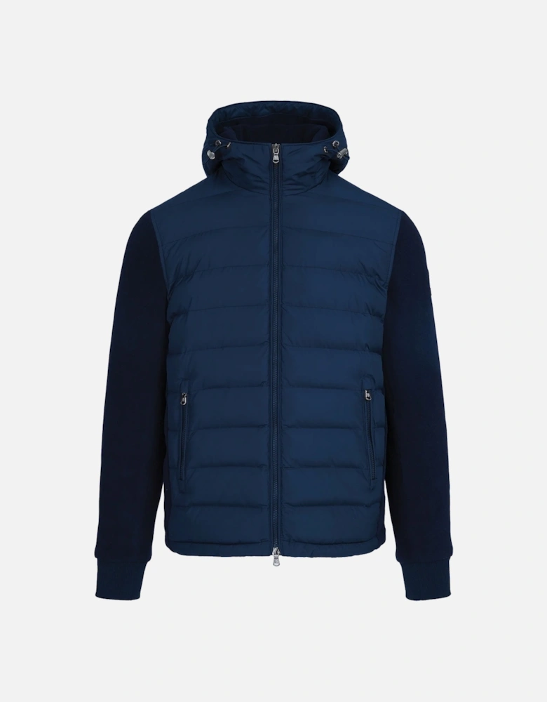 OUTLANDER POLAR FLEECE HOODED HYBRID JACKET NAVY