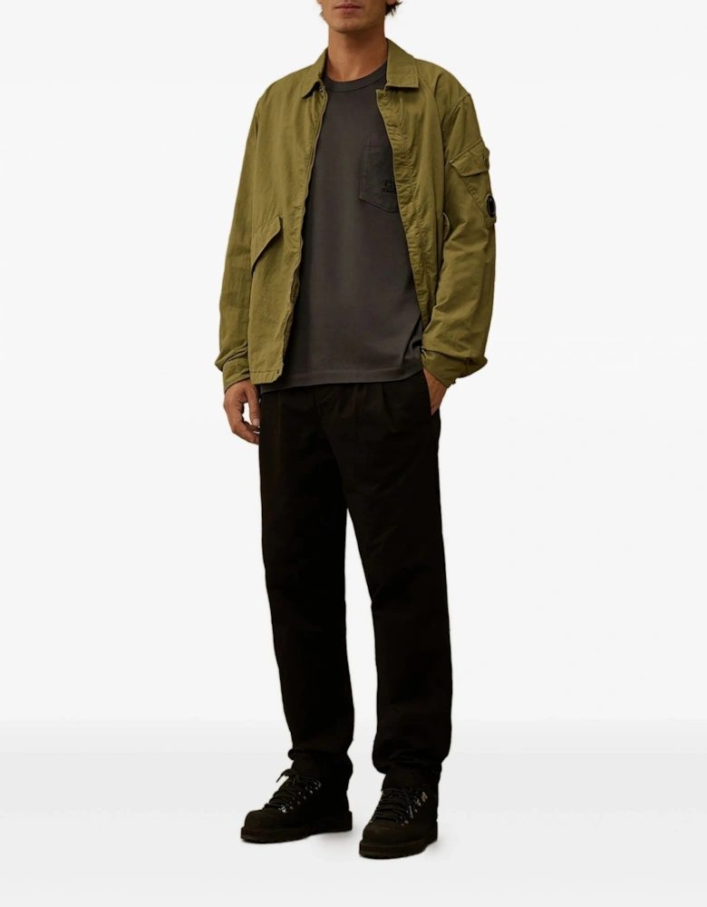 Mercerized Ls Pocket T-Shirt Grey