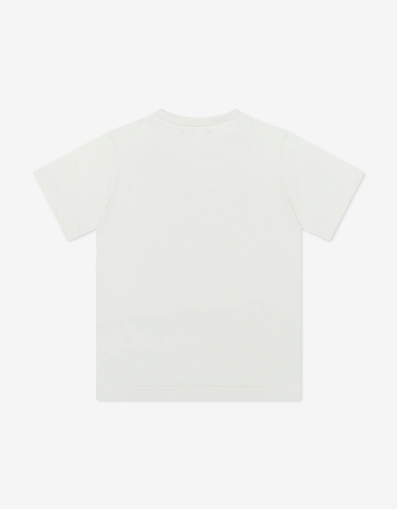 Boys Logo T-Shirt in Beige