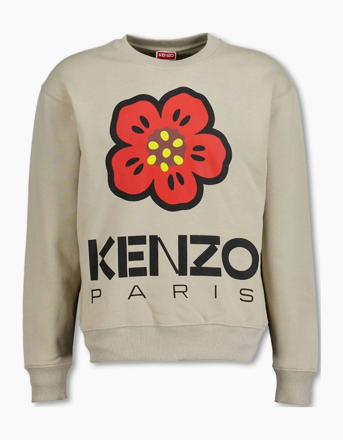Men's Men's Kenzo Pale Grey Boke Flower Sweatshirt - Size: 40
