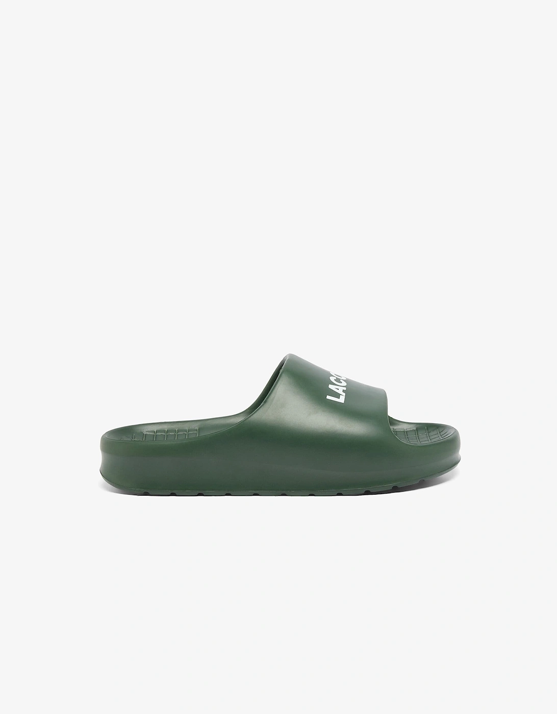 Lacoste Men's Serve Slide 1.0 Sliders - Green - Size: 10