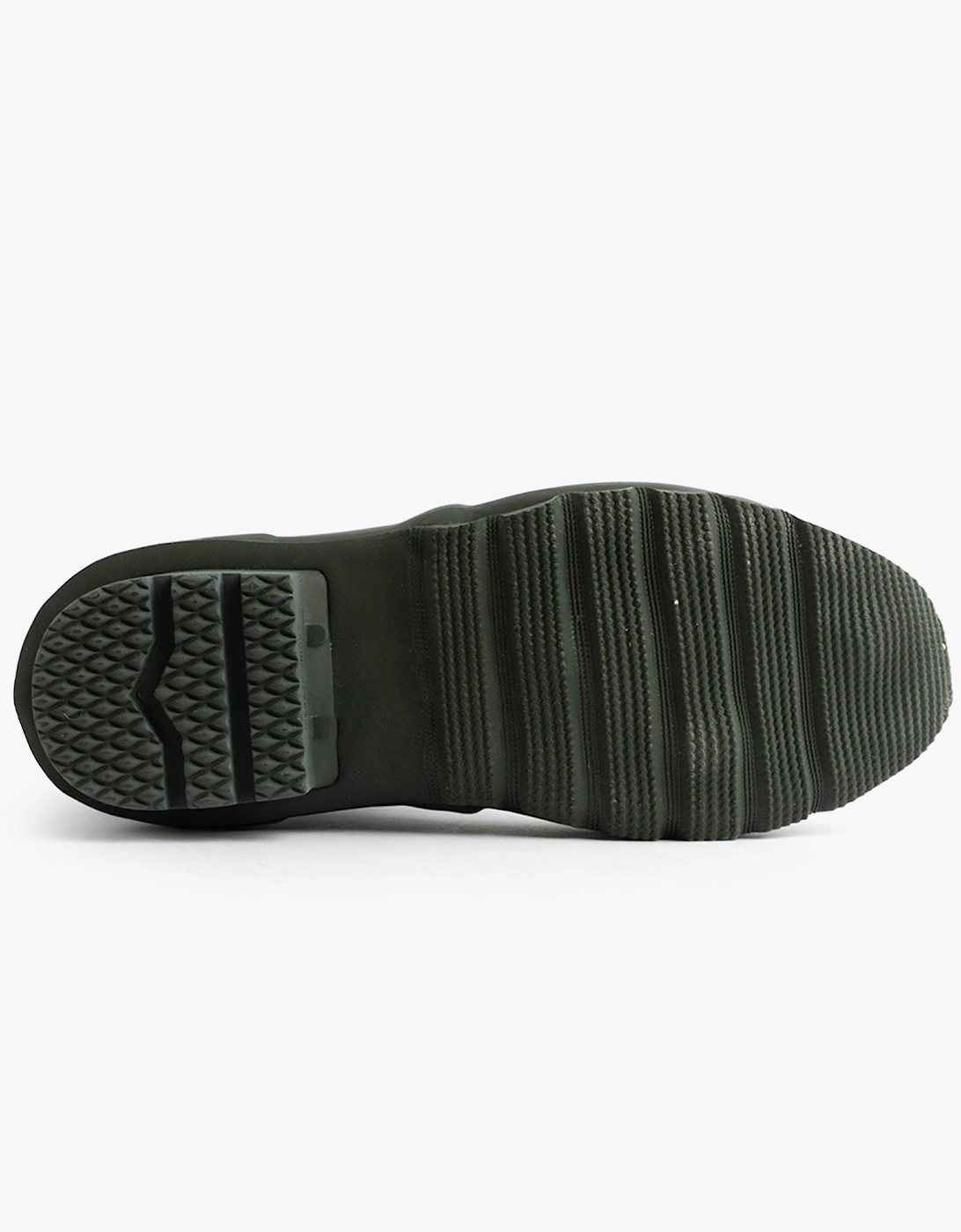 NEOPRENE Gusset Unisex Buckle Wellington Boots Olive Green