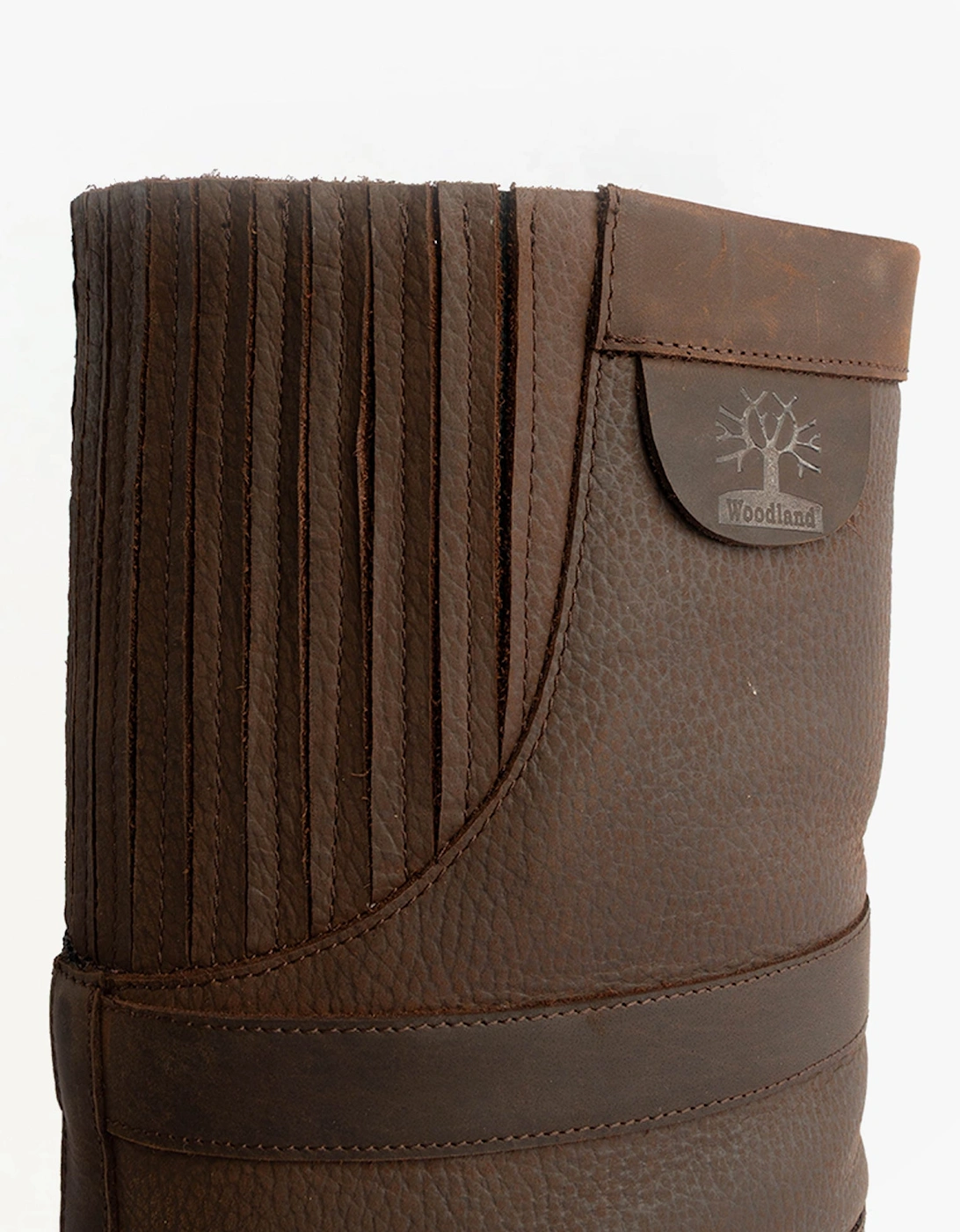 HAILEY Womens Leather Gusset Country Boots Dark Brown