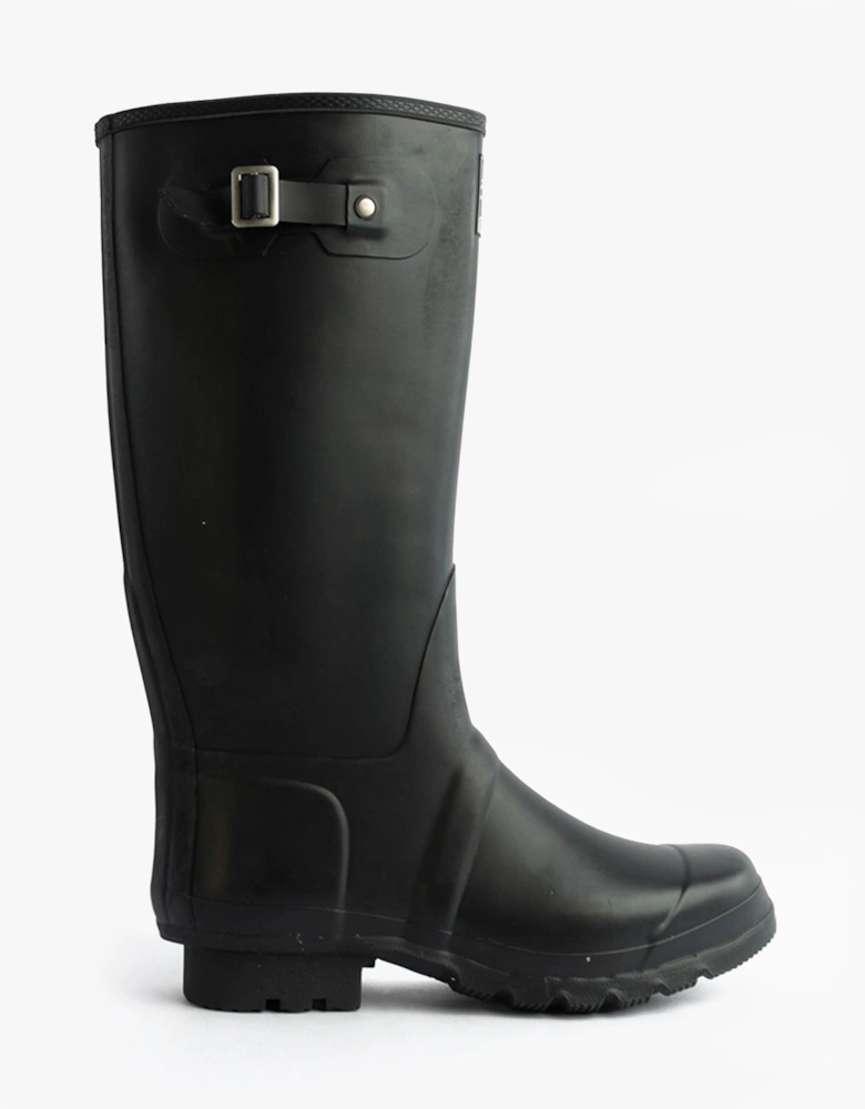 COUNTRY Wide Calf Unisex Buckle Wellington Boots Navy Blue