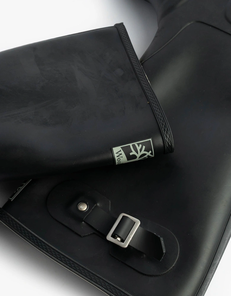 COUNTRY Wide Calf Unisex Buckle Wellington Boots Navy Blue