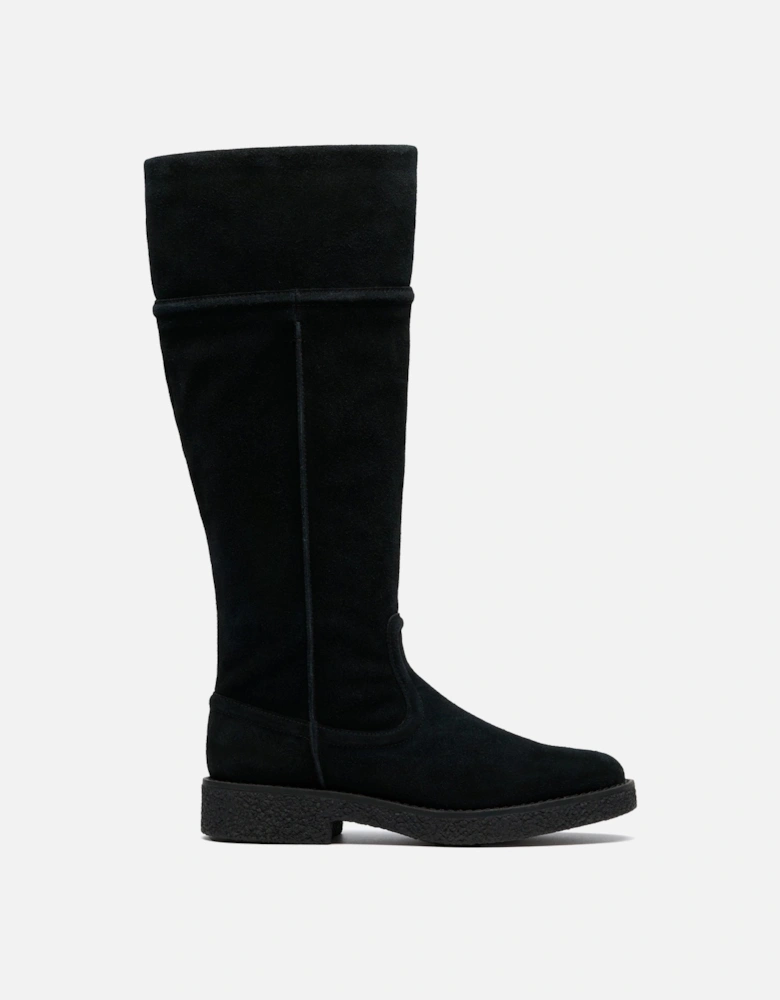 Nella Hi Black Suede Knee High Boots