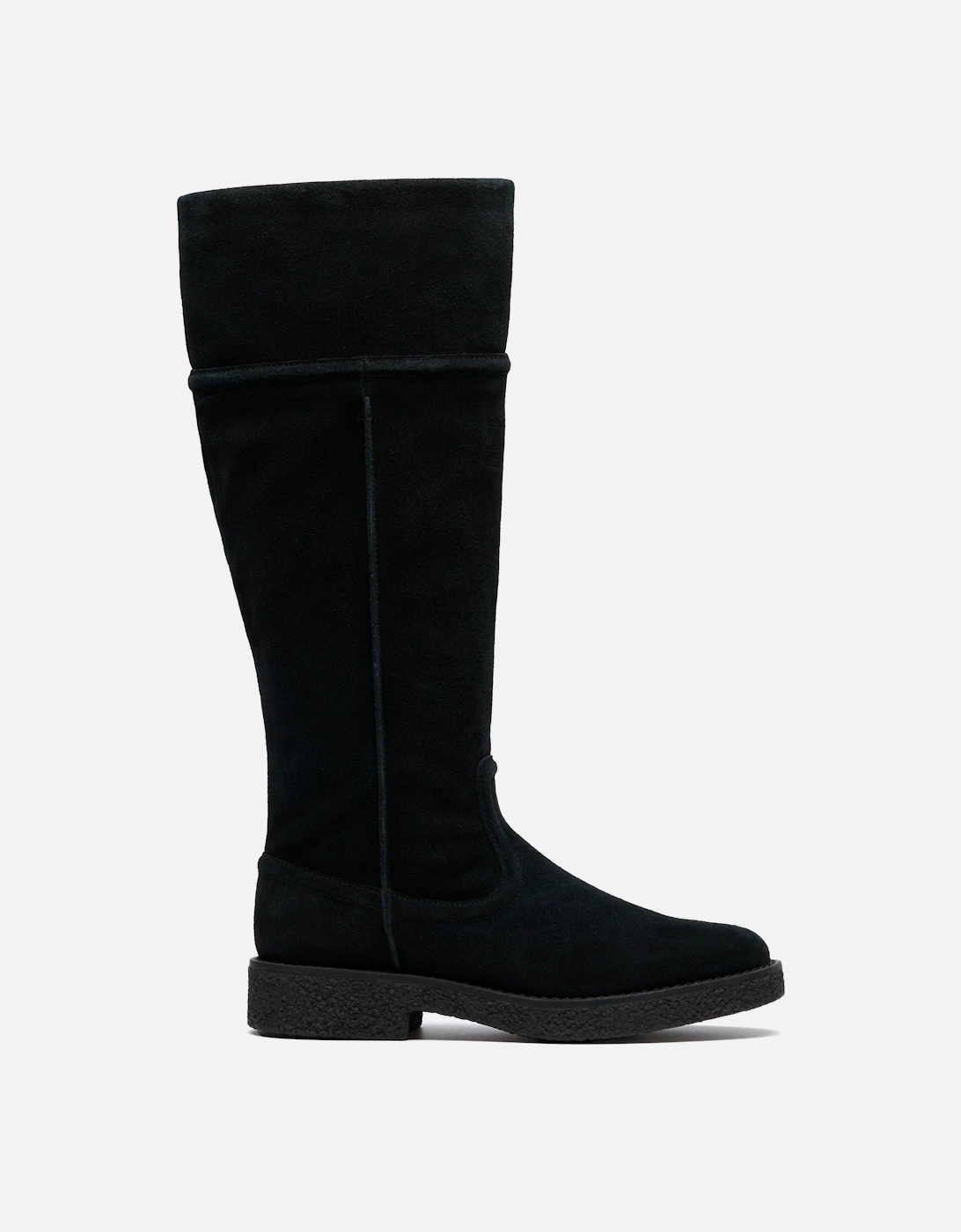 Nella Hi Black Suede Knee High Boots, 2 of 1