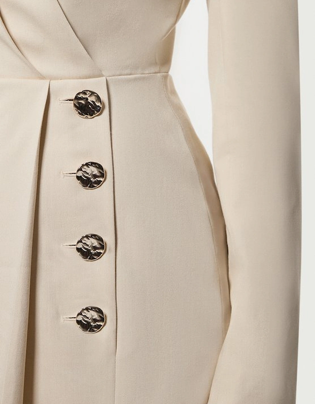 Soft Structured Tailored Wrap Blazer Dress