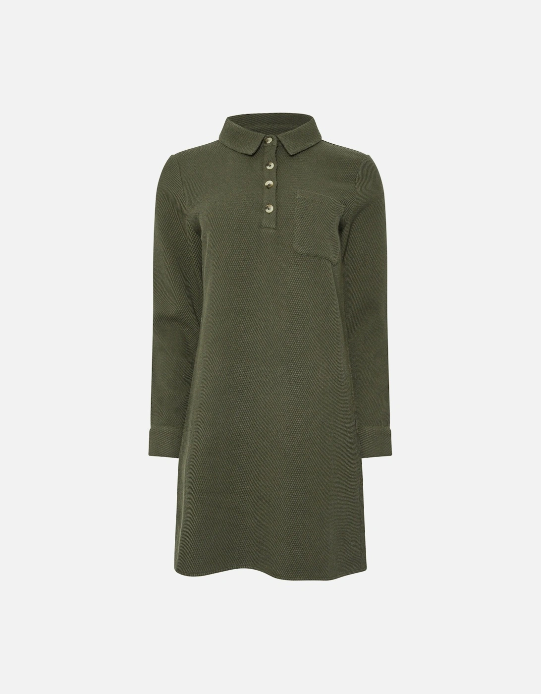 Textured Twill Shirt Dress, 2 of 1