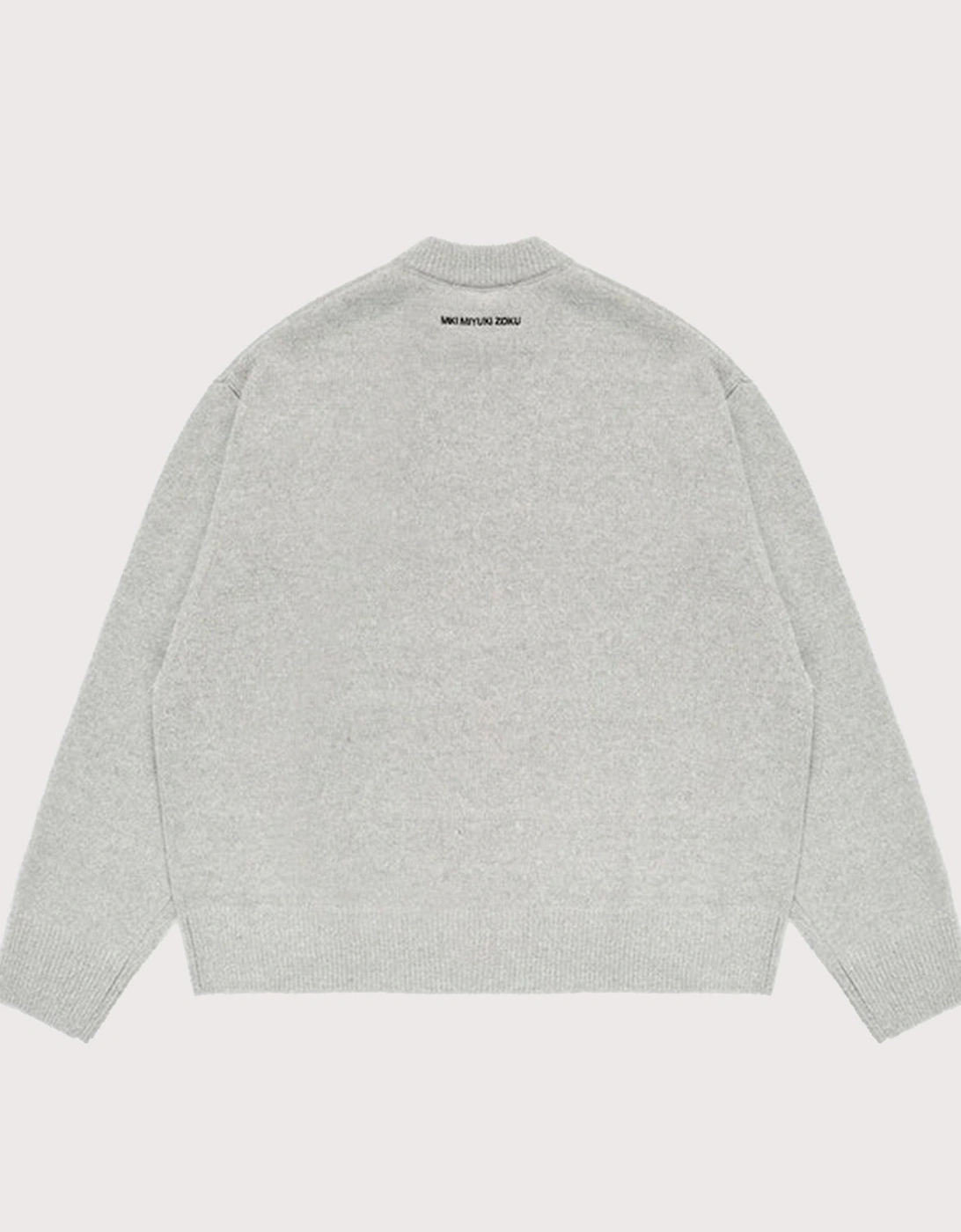 Oversized Fit Mohair Blend Knit Crew Jumper