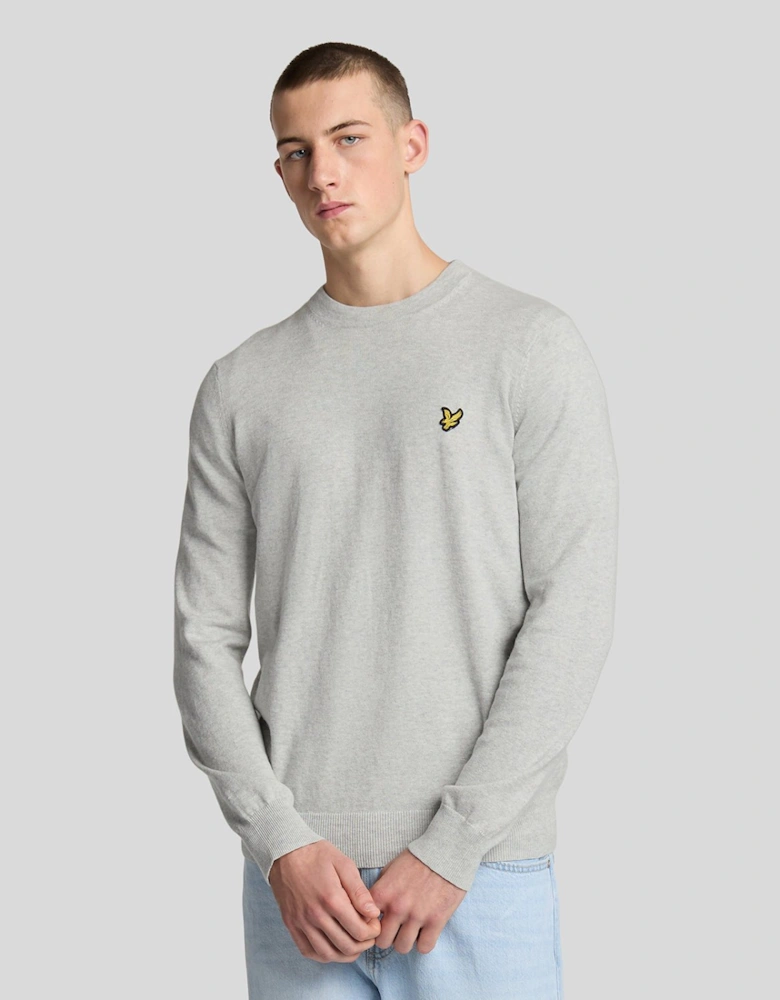 Cotton Merino Crew Neck Jumper