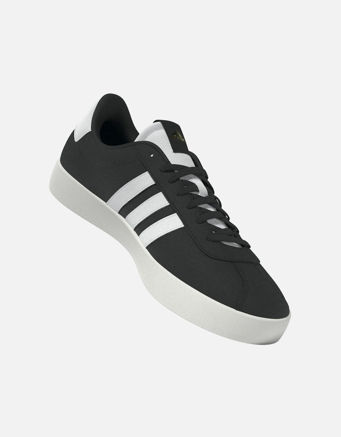 VL Court 3.0 Leather Women's Black/White Trainers, 4 of 3
