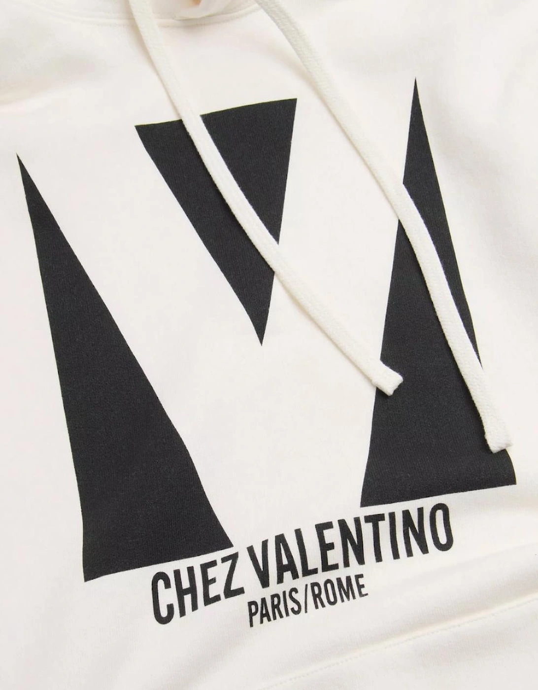 Chez Print Hoodie in White
