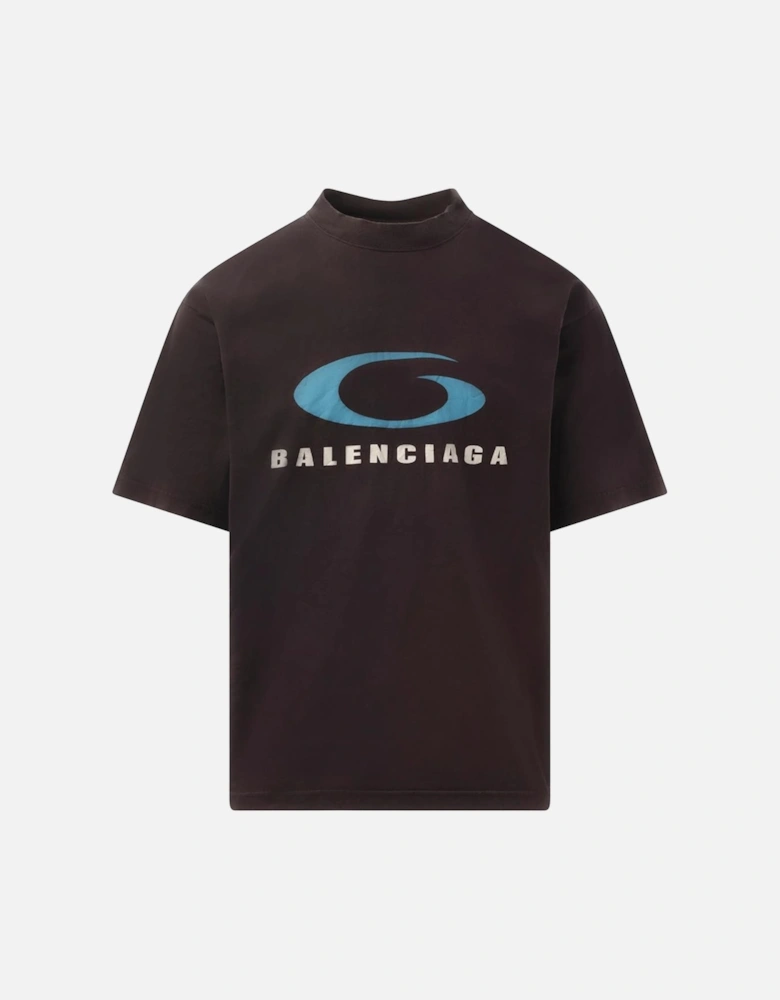 Loop Sports Icon T-Shirt in Washed Black