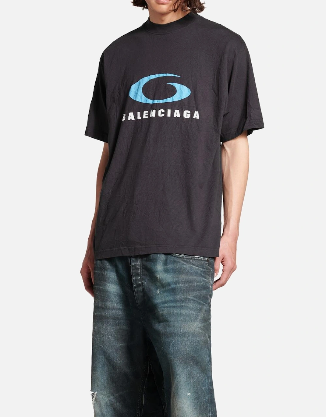 Loop Sports Icon T-Shirt in Washed Black