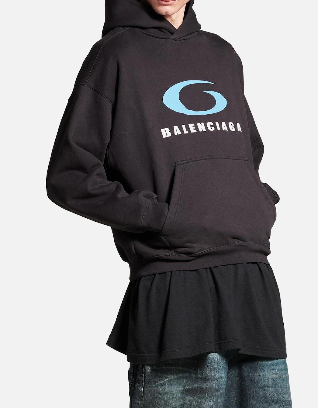 Loop Sports Icon Hoodie in Washed Black