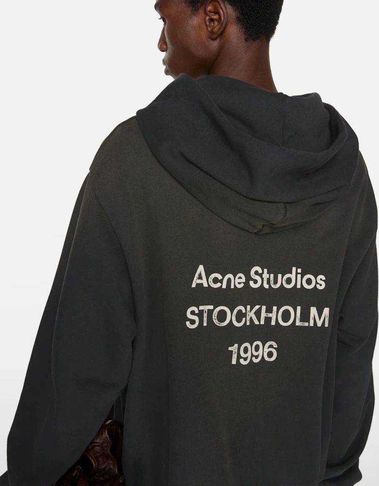 Stockholm Logo Hoodie in Black