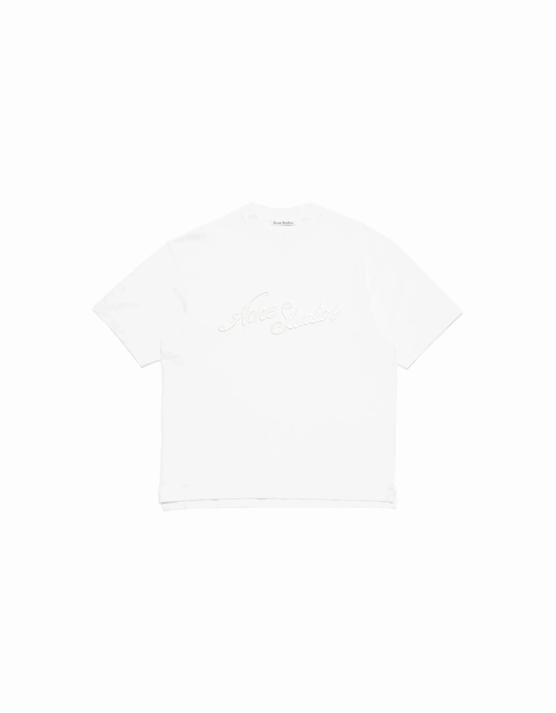 Embroidered Logo T-Shirt in White