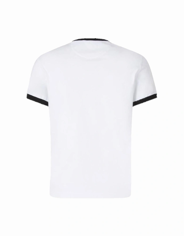 Contrast Stamp Logo T-Shirt in White