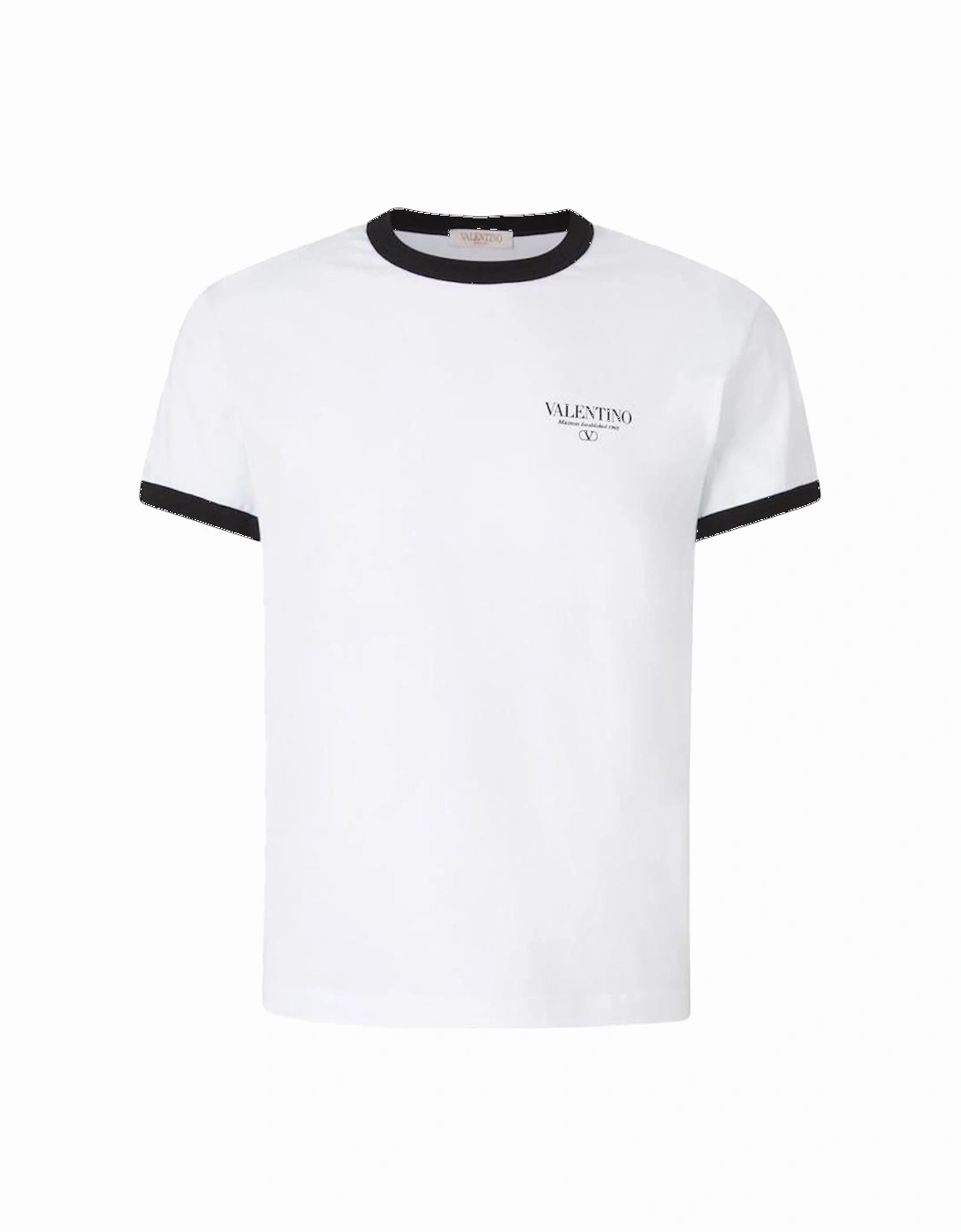 Contrast Stamp Logo T-Shirt in White, 4 of 3