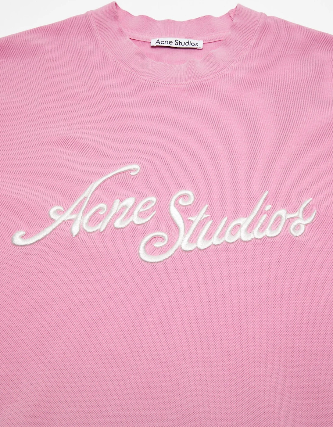 Embroidered Logo T-Shirt in Pink