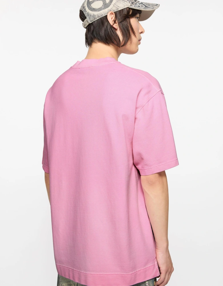 Embroidered Logo T-Shirt in Pink