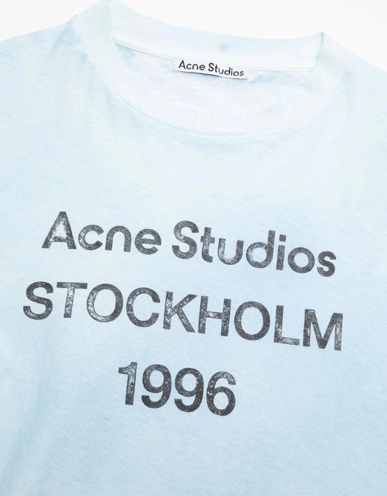 Stockholm Logo T-Shirt in 'Dusty Blue'