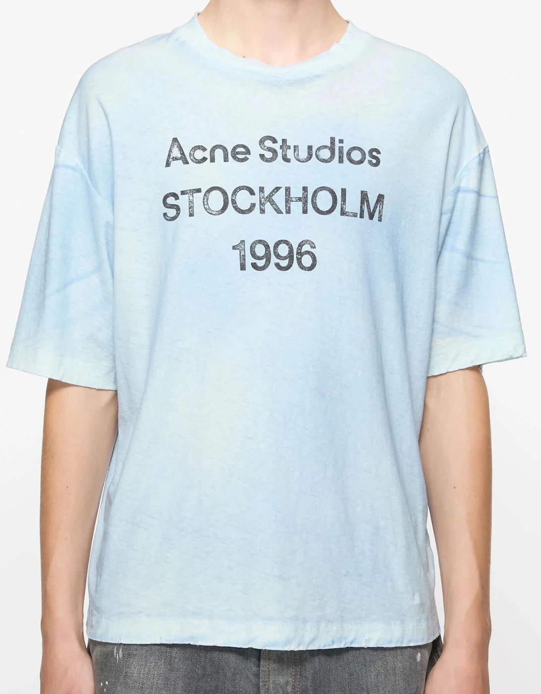 Stockholm Logo T-Shirt in 'Dusty Blue'
