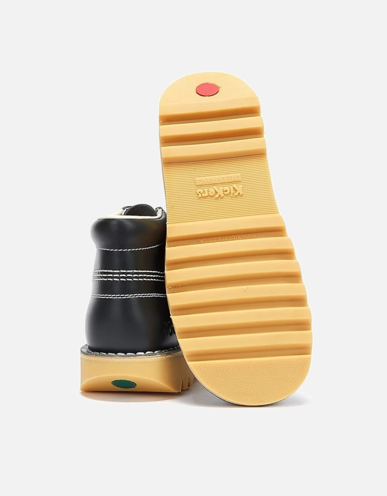 Kick Hi Core Leather Men's Navy/Natural Boots