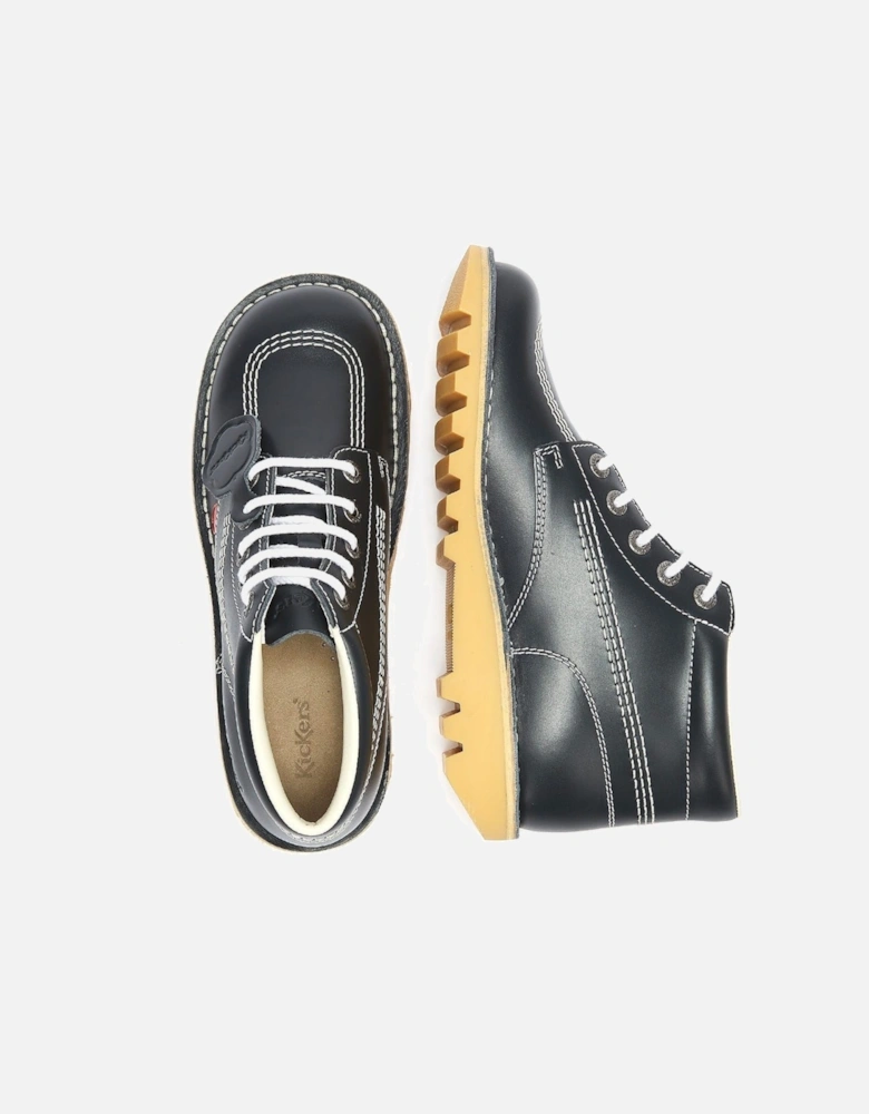 Kick Hi Core Leather Men's Navy/Natural Boots