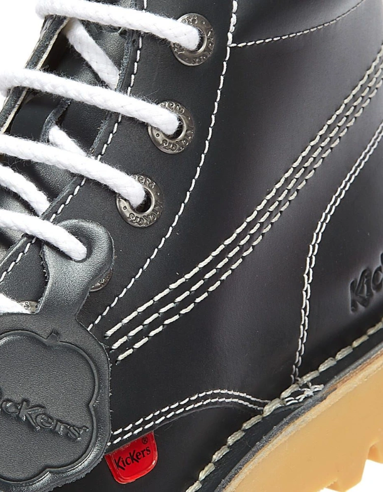 Kick Hi Core Leather Men's Navy/Natural Boots