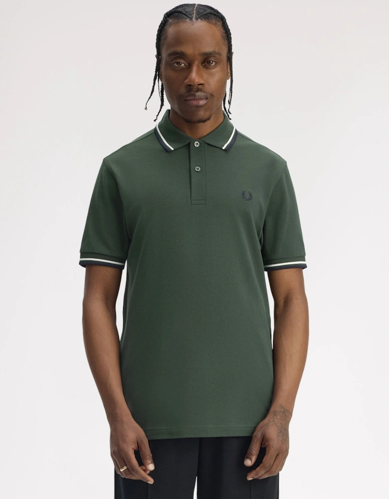 M3600 Twin Tipped Shirt - Court Green/Snow White/Navy