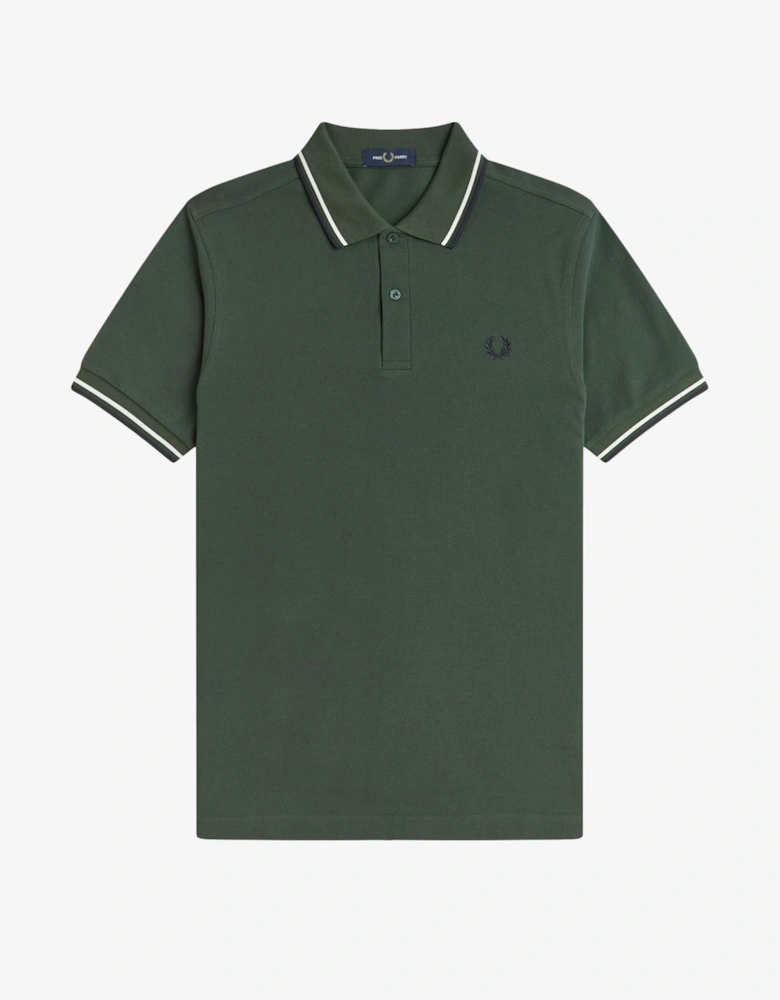 M3600 Twin Tipped Shirt - Court Green/Snow White/Navy