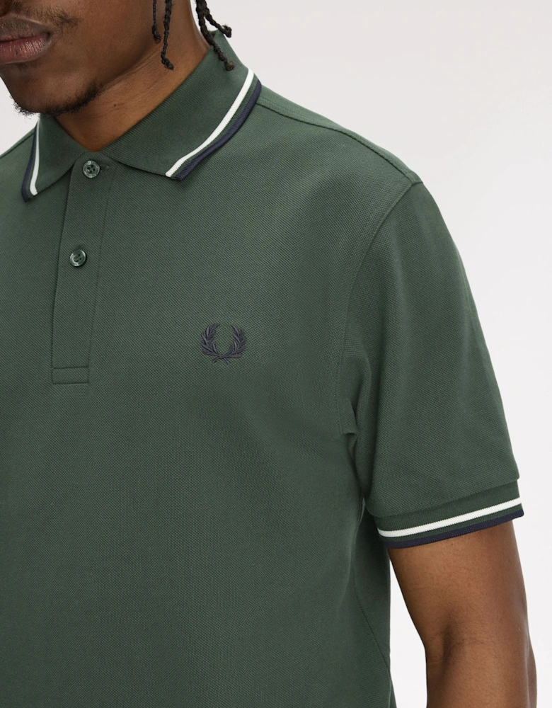 M3600 Twin Tipped Shirt - Court Green/Snow White/Navy