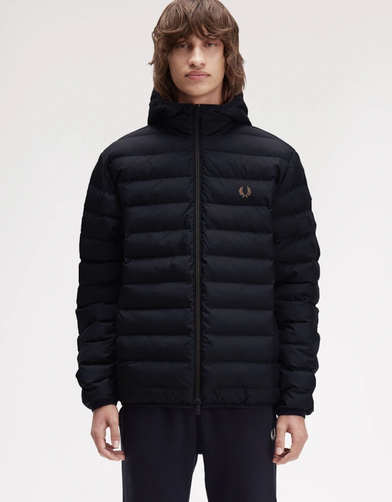 J8553 Hooded Insulated Jacket - Black