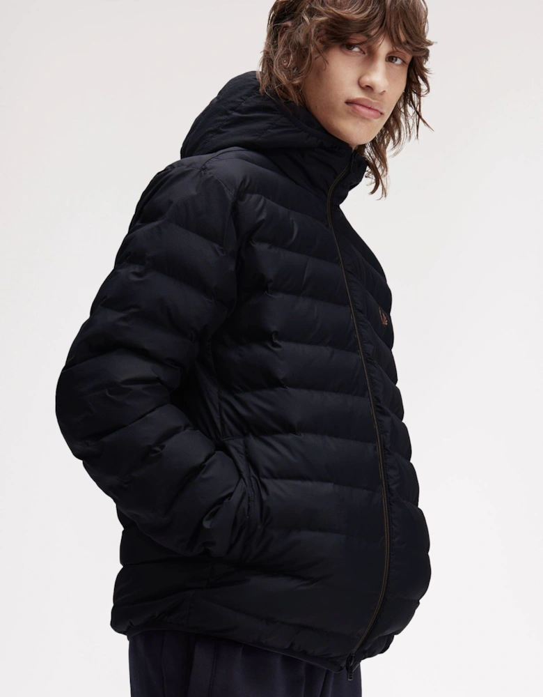 J8553 Hooded Insulated Jacket - Black