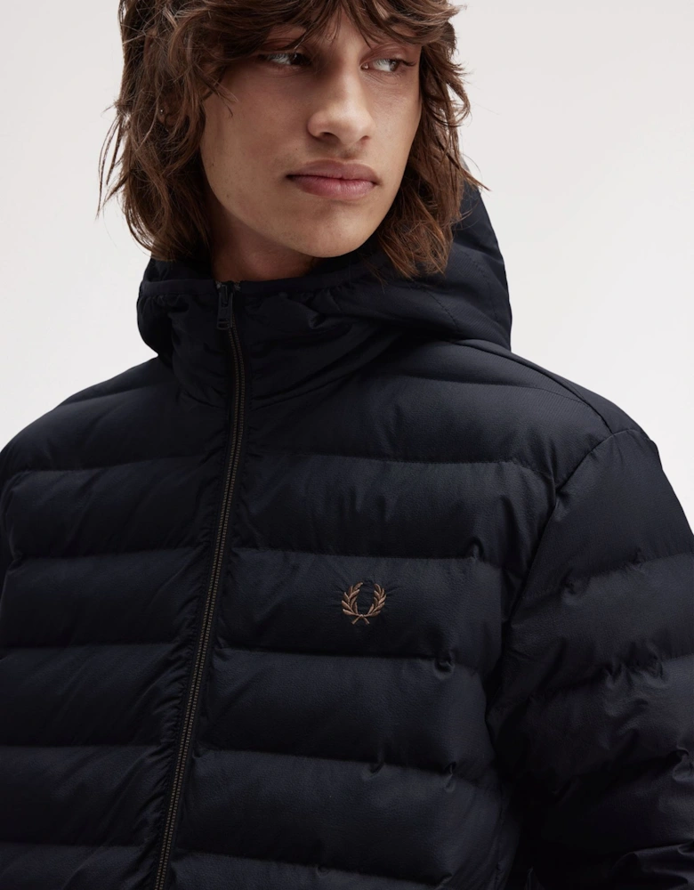 J8553 Hooded Insulated Jacket - Black