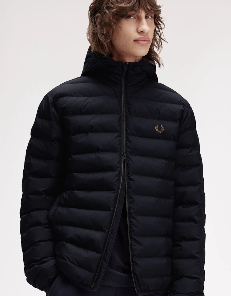 J8553 Hooded Insulated Jacket - Black