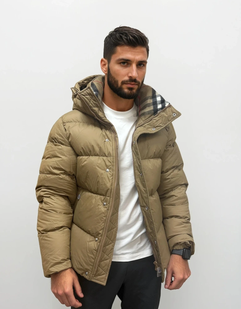 Burberry Halsby Down Puffer Jacket Beige