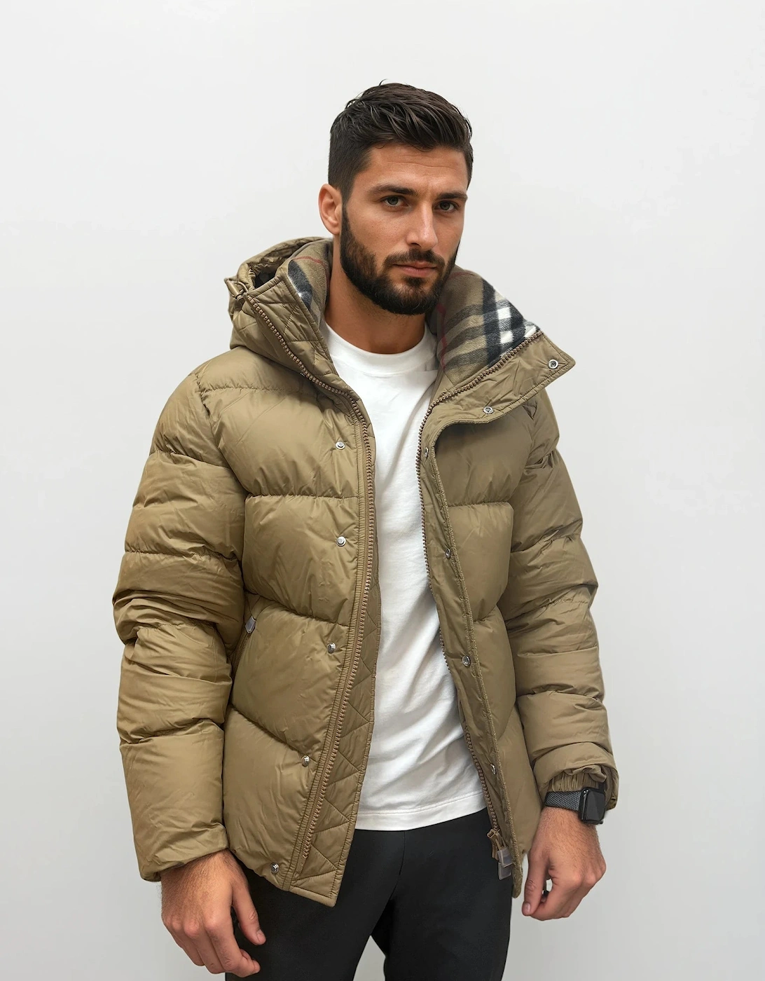 Burberry Halsby Down Puffer Jacket Beige