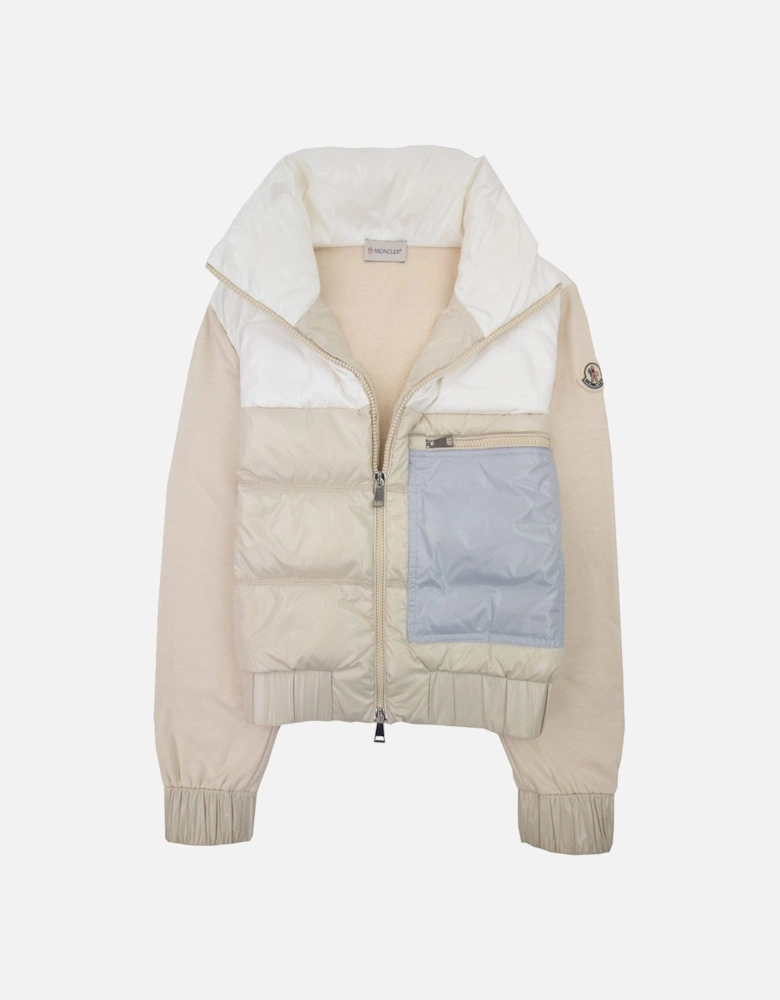 Moncler Women Zip Up Cardigan White Stone 201