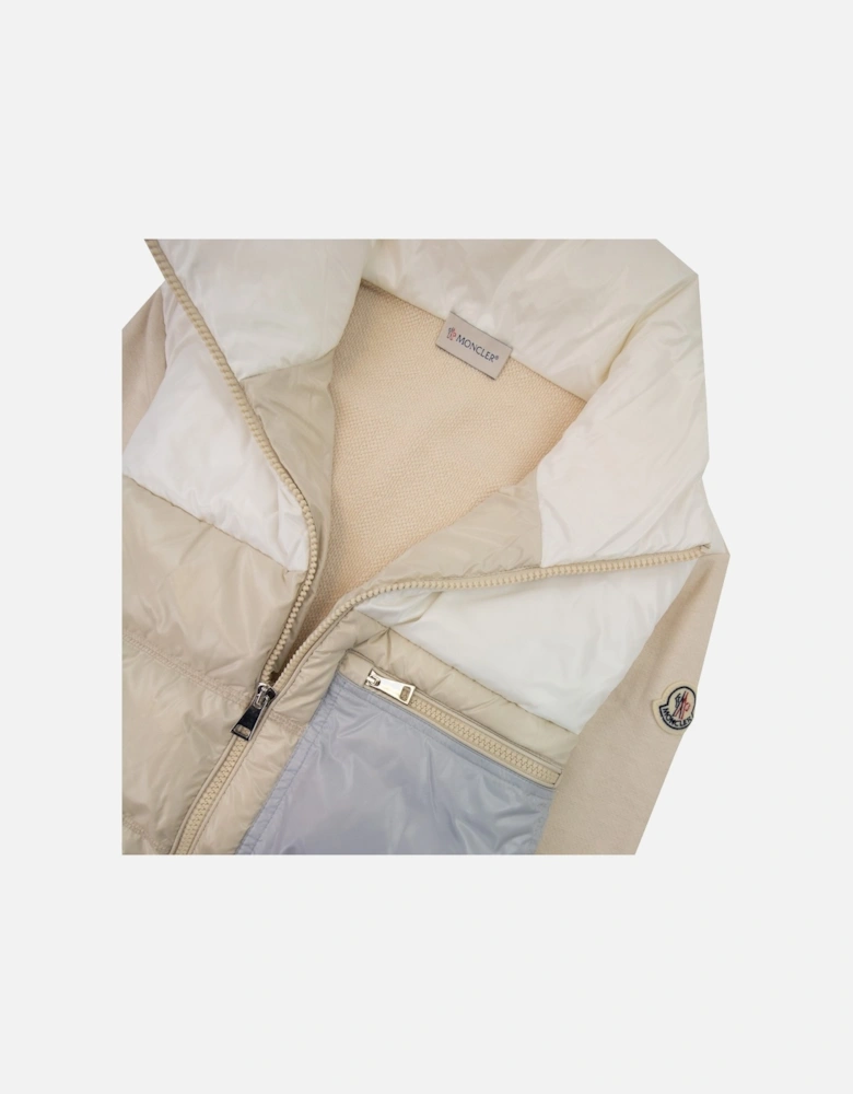 Moncler Women Zip Up Cardigan White Stone 201
