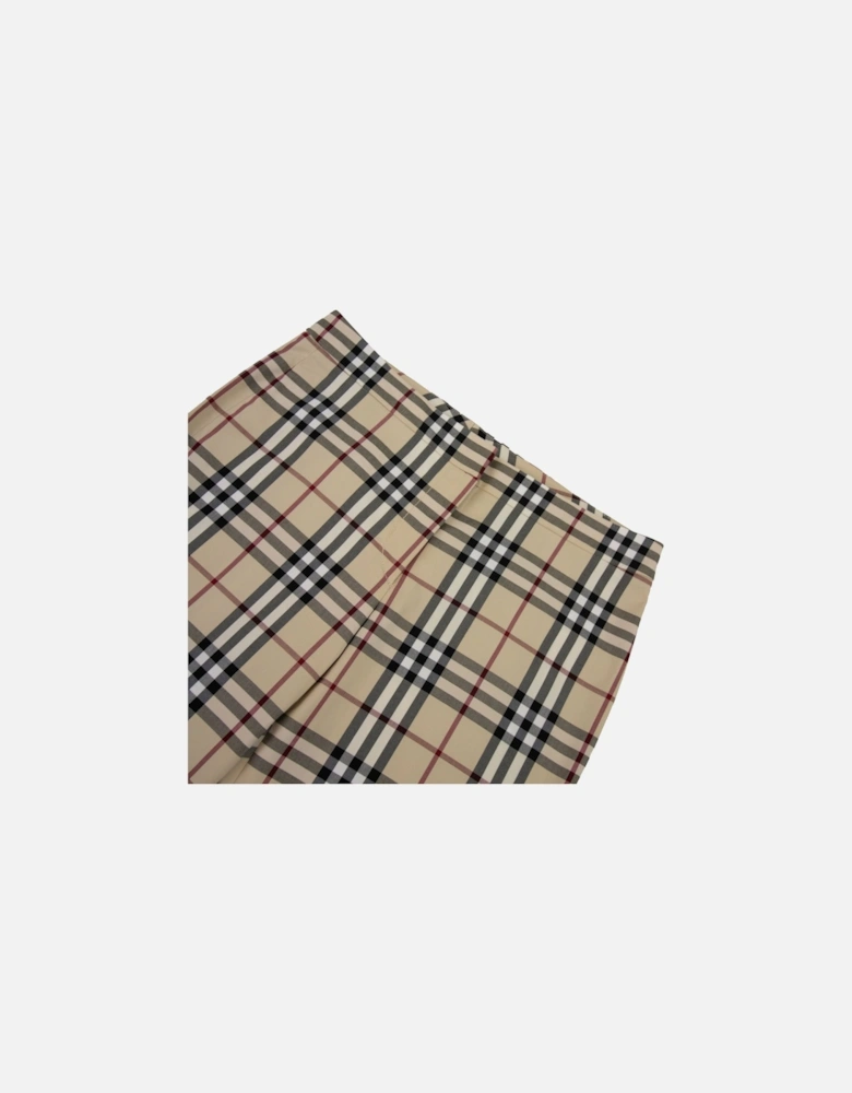 Marden Check Short Trouser Beige 0144