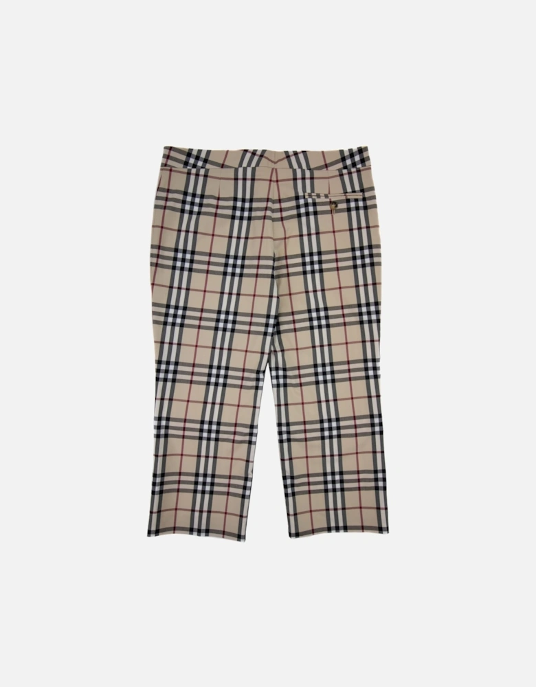 Marden Check Short Trouser Beige 0144