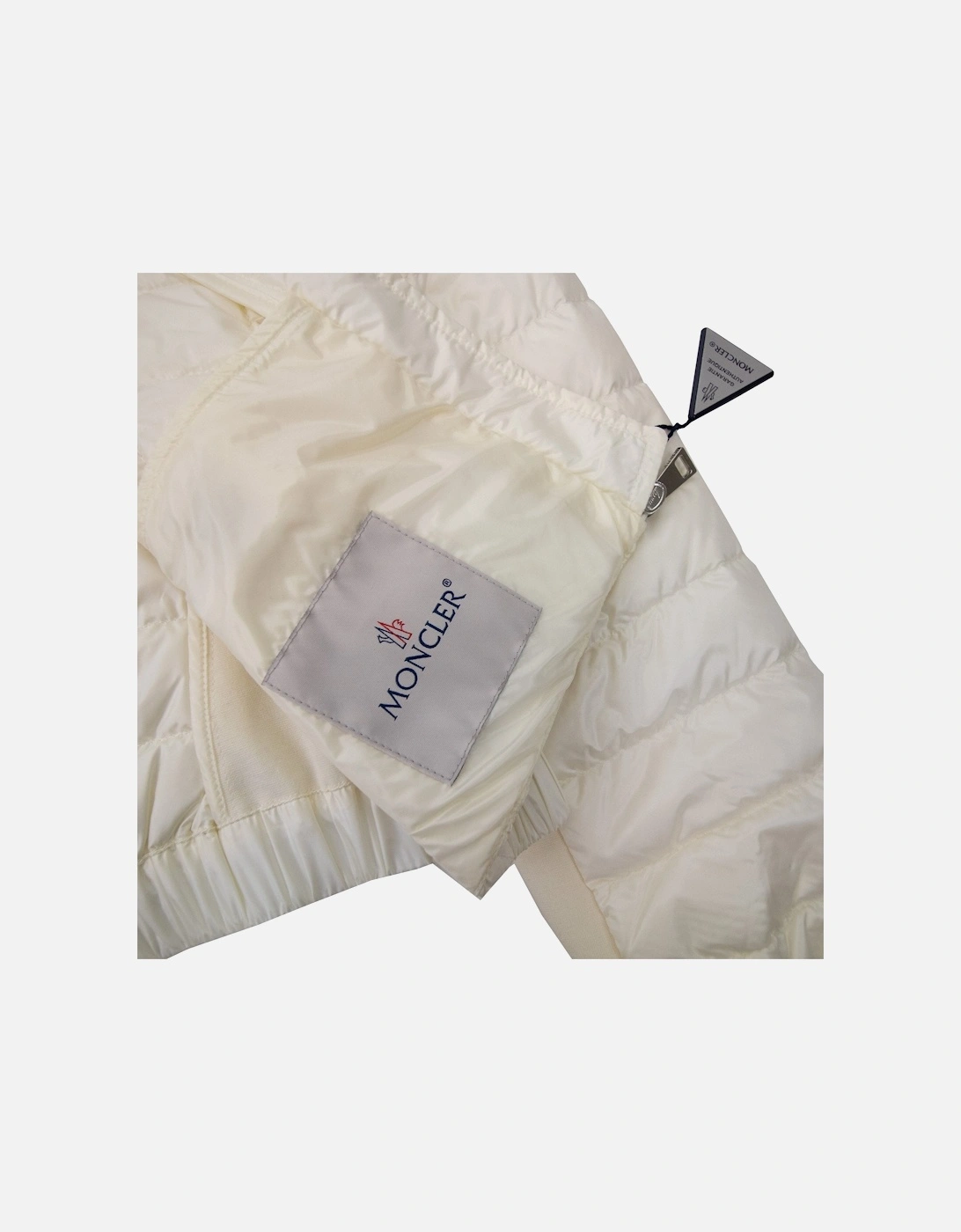 Moncler Women Barneville Short Down Jacket Off White 034