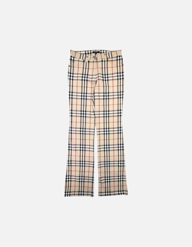 Maidstone Check Trouser Beige 001
