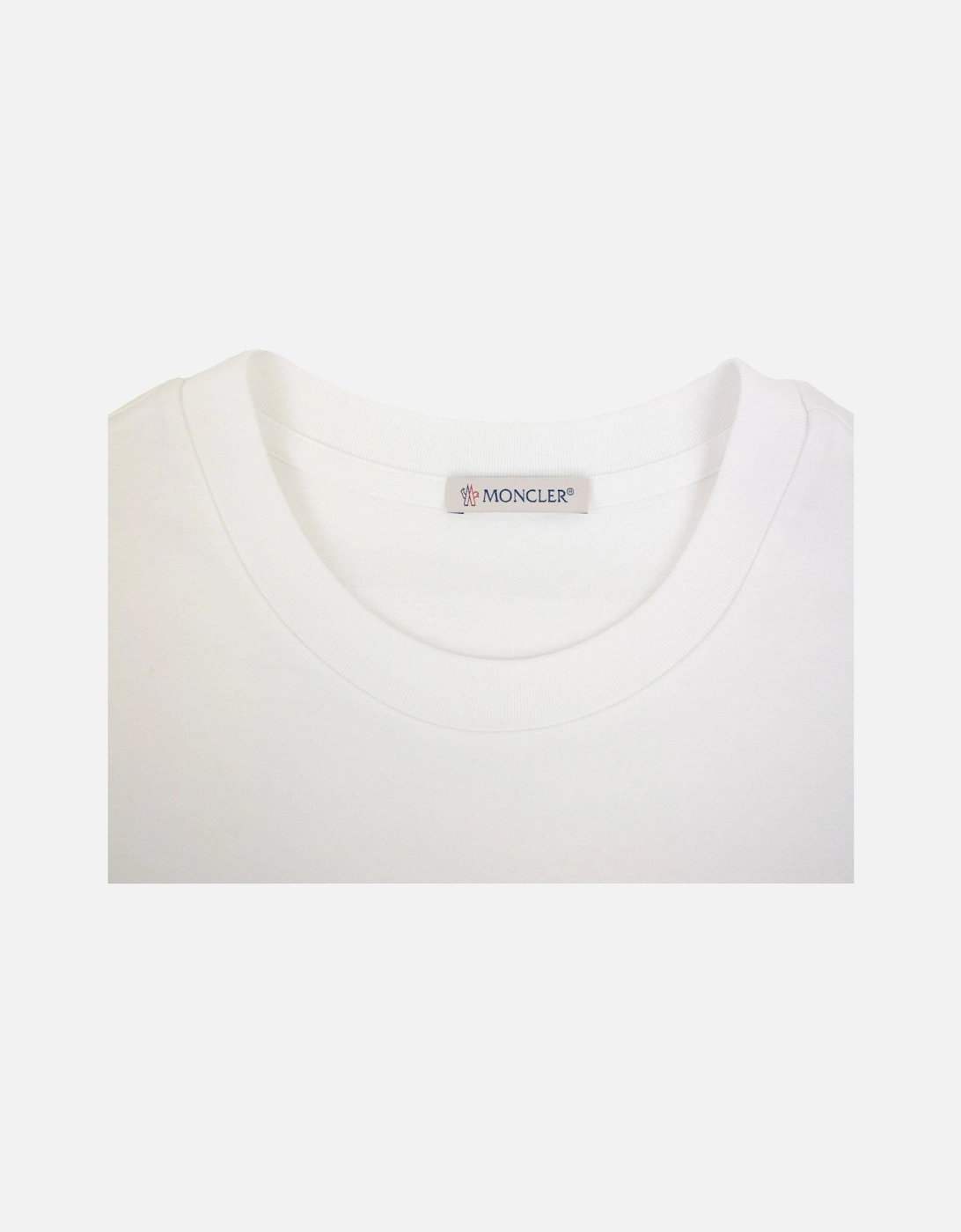 Moncler Women Ss Logo T Shirt White 001