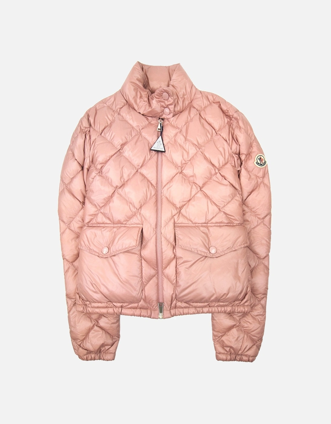 Moncler Women Binic Short Down Jacket Light Pink 510, 7 of 6